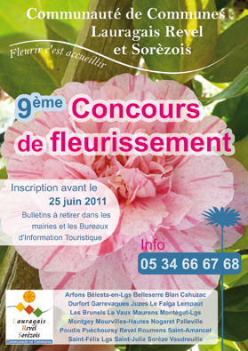 Concours de fleurissement 2011 affiche